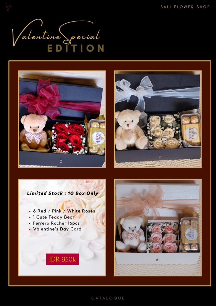 Bali Flower Shop Valentines Day Special Edition Box Flowers 