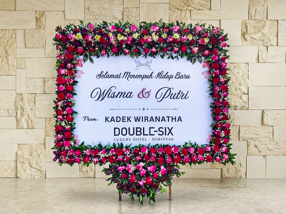 Flower Board 1.5×2m – Full Fresh Flowers